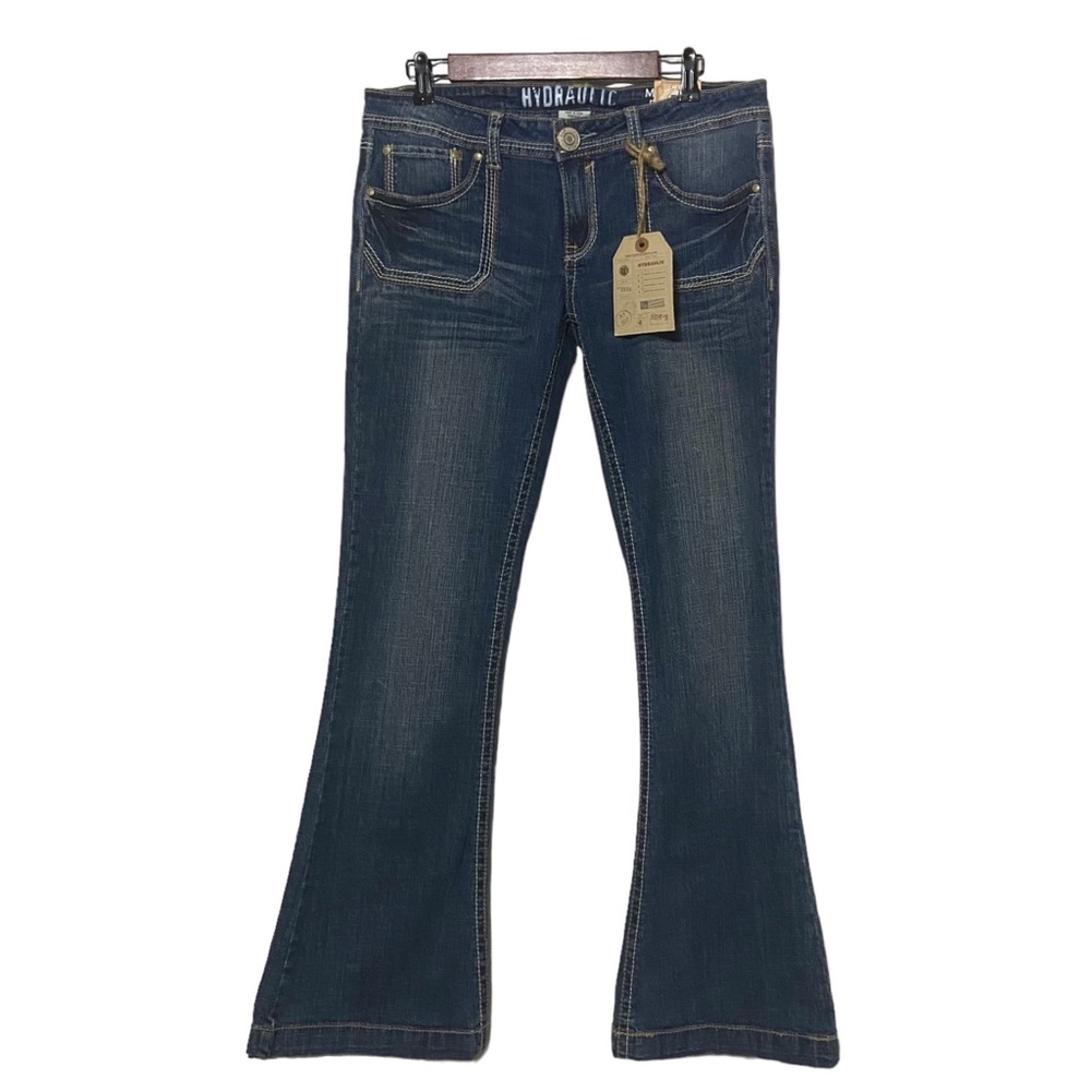Hydraulic Metro Flare Low Rise Jeans Blue